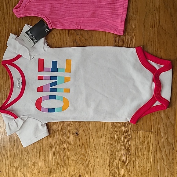 OKIE DOKIE AND JUMPING BEANS GIRLS BUNDLE OF 3 SHIRTS/TANKS SIZE 12 MONTHS - Picture 2 of 14